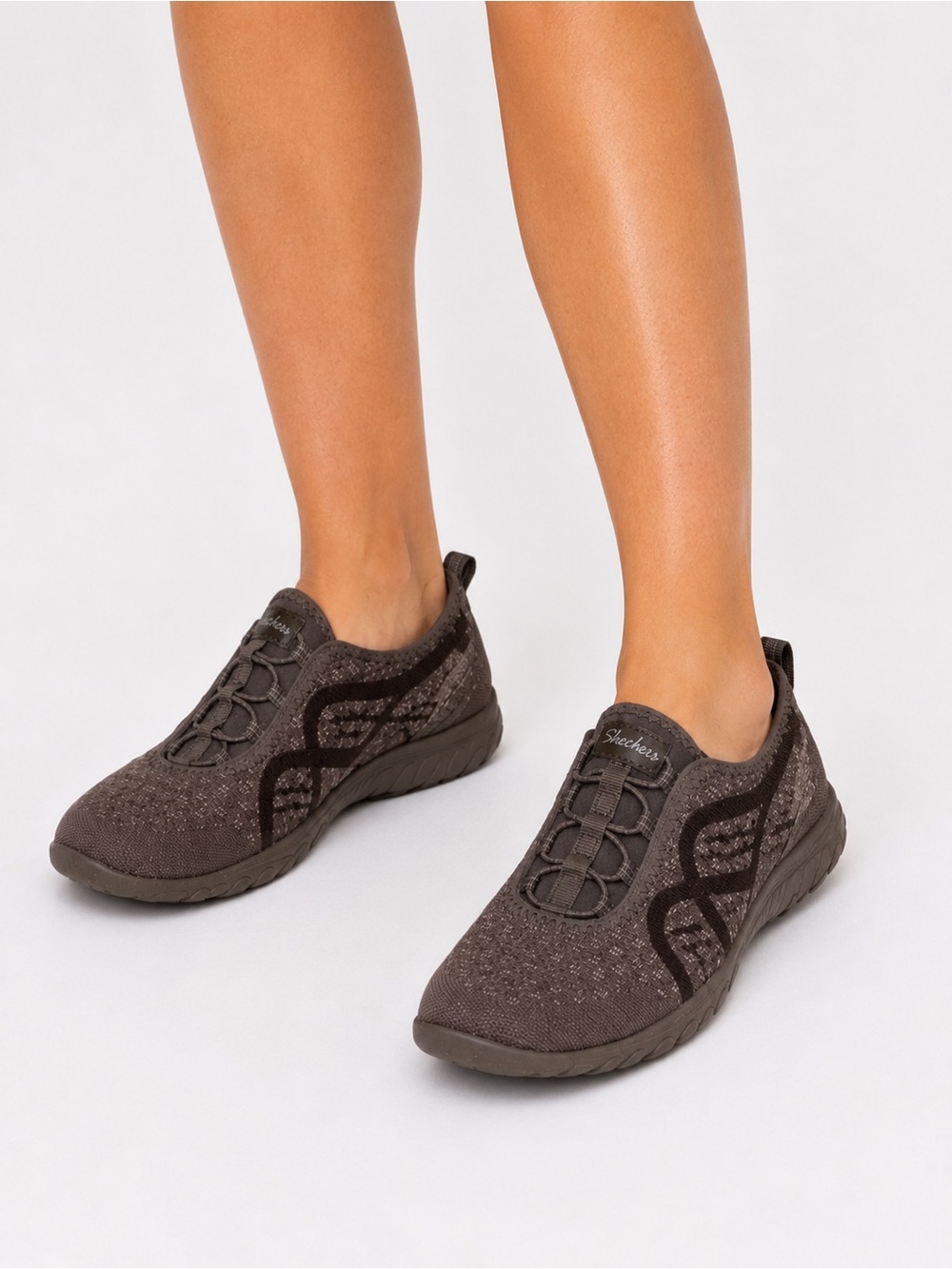Skechers Relaxed Fit Air-Cooled Memory Foam Slip-On Shoes – Women’s 8.5 – Brown - Picture 7 of 7
